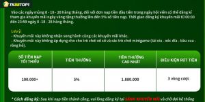 nạp tiền ngày vàng tặng ngay 5%